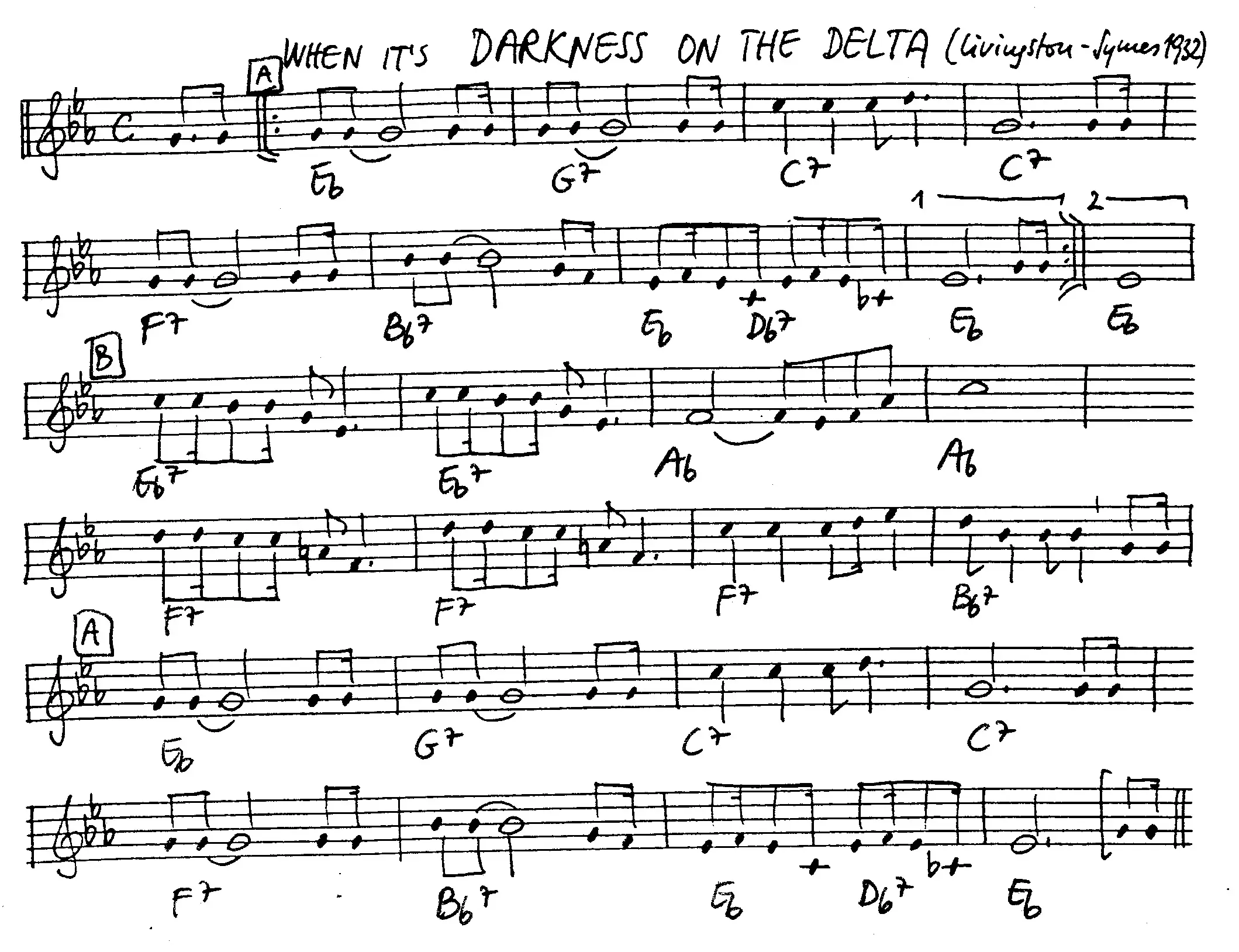 darkness on the delta partition gratuite - Offerte par The Jungle Jazz Band